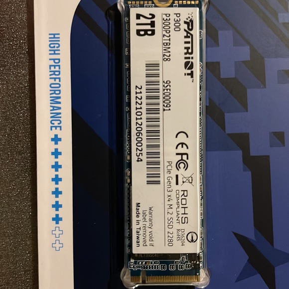 P300P2TBM28 Patriot P300 2TB SSD Internal M.2 2280 PCI Express 3.0 x4 (nvme) ~ D - Picture 3 of 3